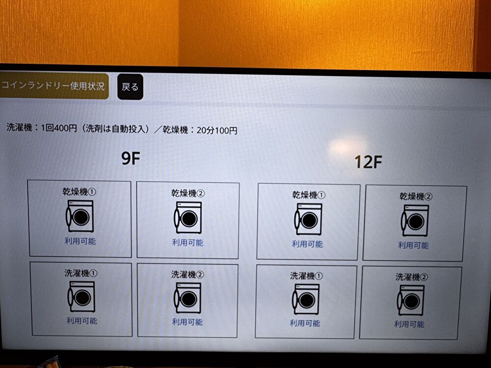 コインランドリー利用状況の画像
