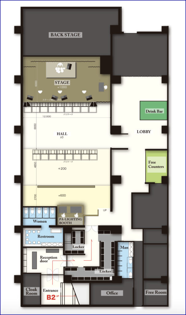 名古屋レニーリミテッド　フロアマップの画像