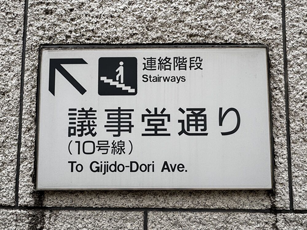 議事堂通り 階段