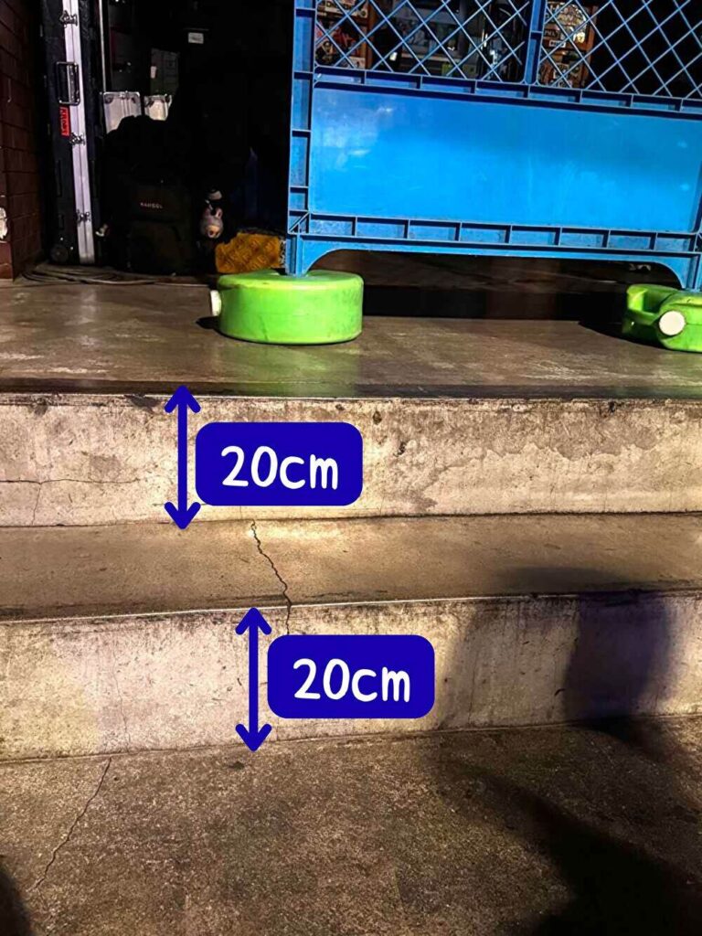 郡山ヒップショット 段差