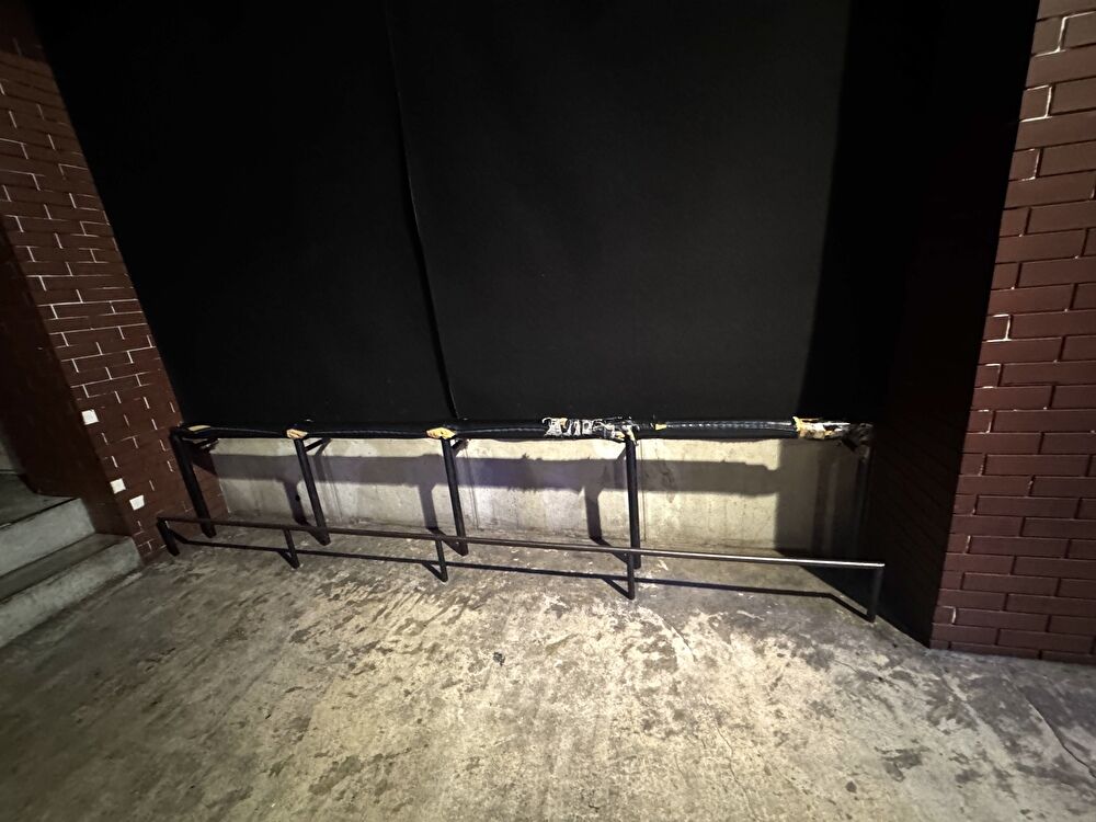 下手側(後方のみ)柵