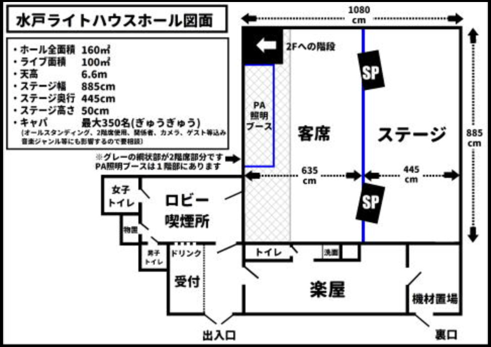 水戸ライトハウス フロアマップ